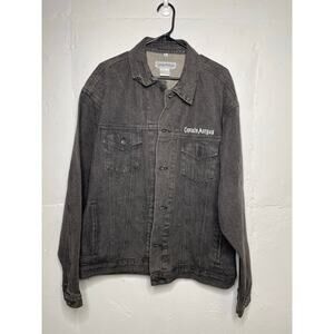 Vintage Captain Morgan Promotional Black Denim Jacket Unisex Size XL